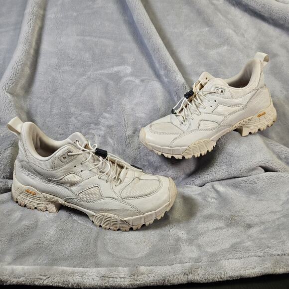 Brandblack Shoes - Brandblack Womens 8.5 Leather Trail Shoes Vibram Sole White